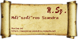 Mészáros Szandra névjegykártya